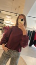 Cutout Shirt Burgundy