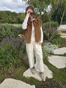 Velvet Barrel Pants Offwhite