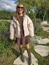 Short Padded Coat Beige