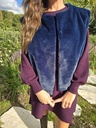 Faux Fur Gilet Navy