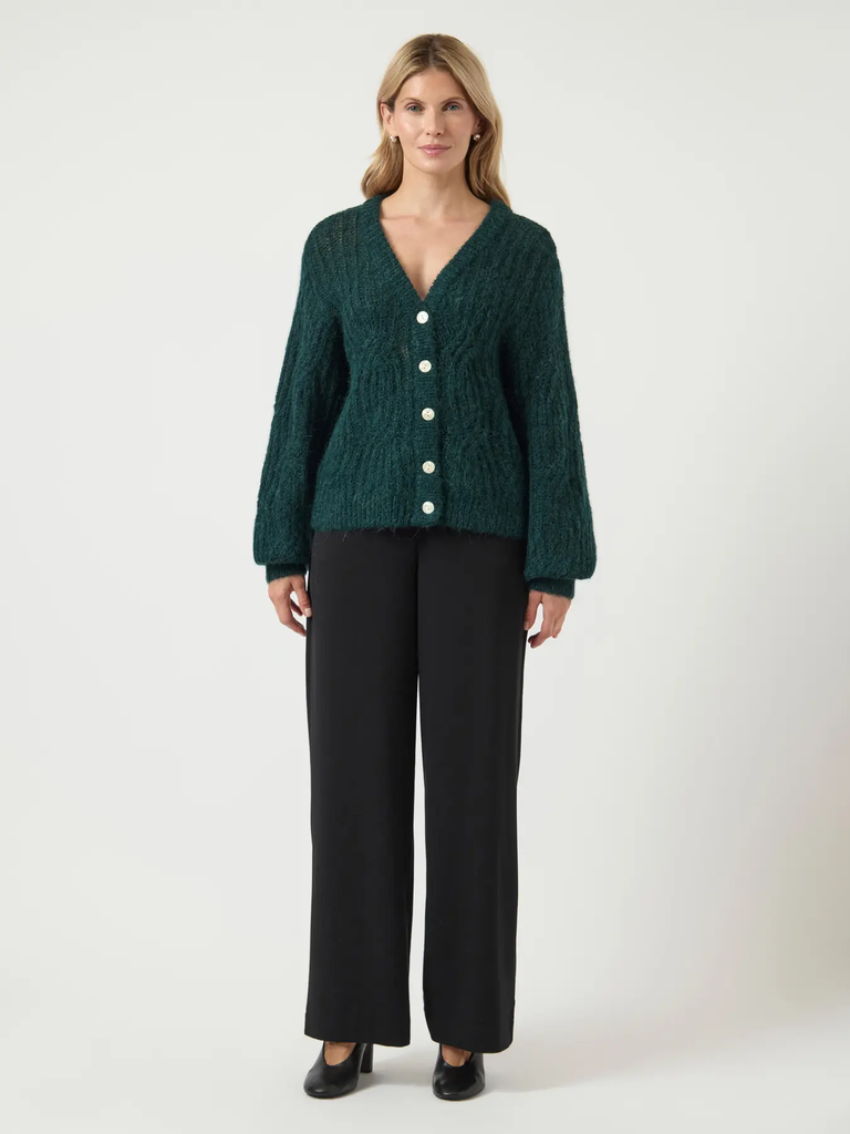 Cardigan Zuma Wool Blend Pine