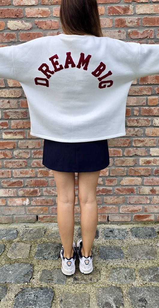 Sweater Dream Big White