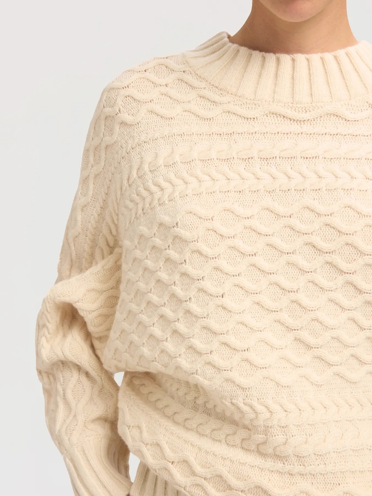 Cable Knit Nelly Birch