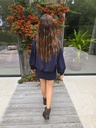 Cropped Sweater Balloon Navy