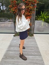 Cropped Sweater Balloon White