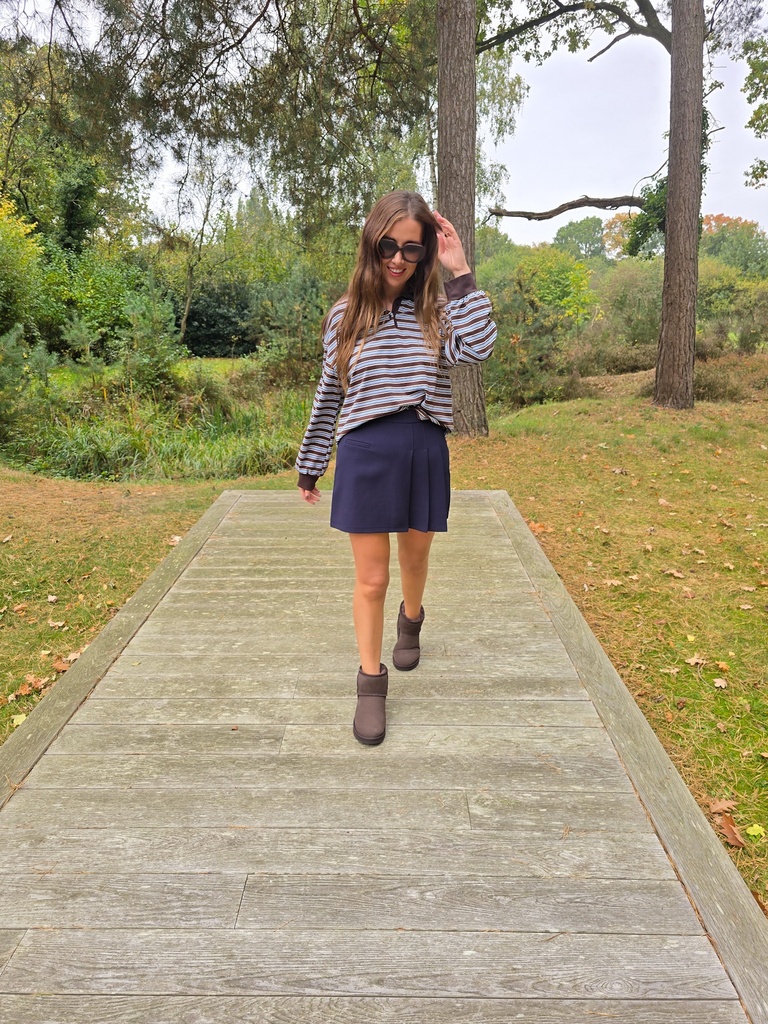 Striped Polo Brown/Blue
