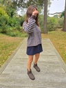 Striped Polo Brown/Blue