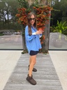 Oversized Shirt Pino Blue