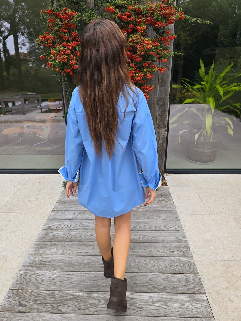 Oversized Shirt Pino Blue