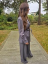 Blazer With Belt Marie Grey