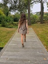 Open Back Vest Taupe