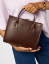 Jackie Midi Striped Chocolate