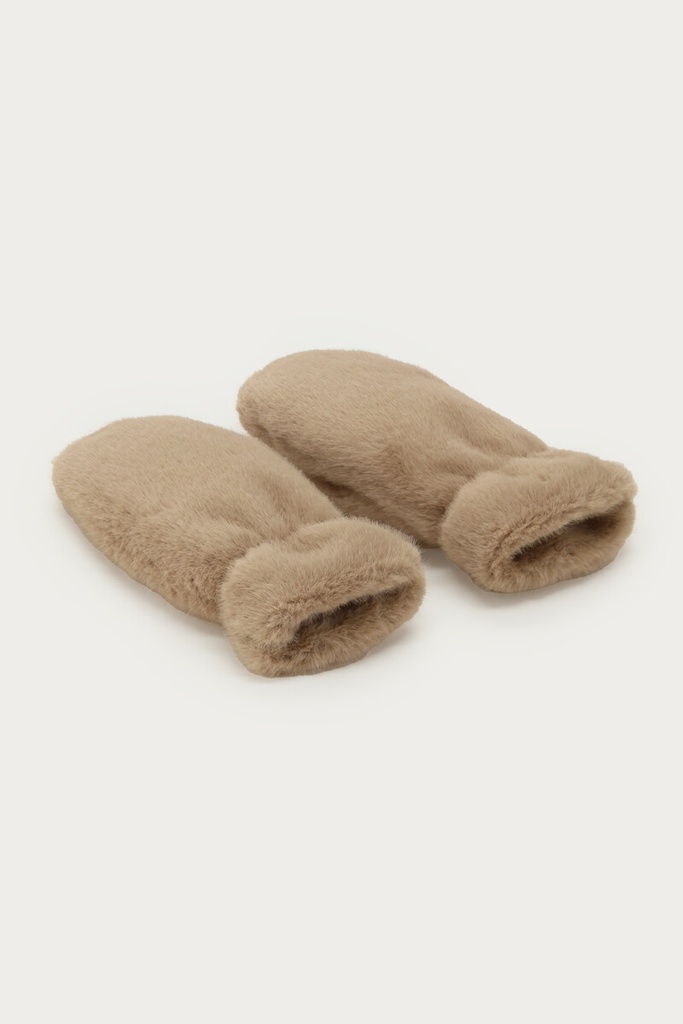 MY Gloves Faux Fur Beige