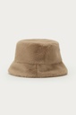 Bucket Hat Faux Fur Beige