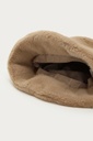 Bucket Hat Faux Fur Beige