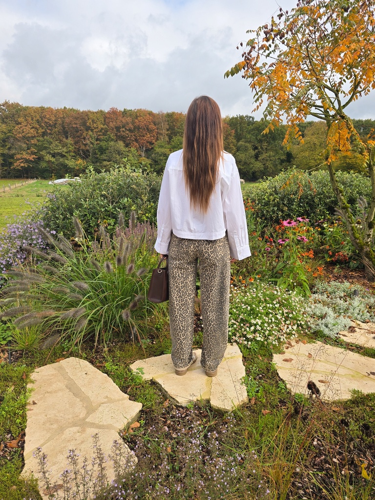 Barrel Jeans Leopard