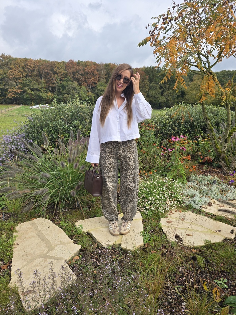 Barrel Jeans Leopard