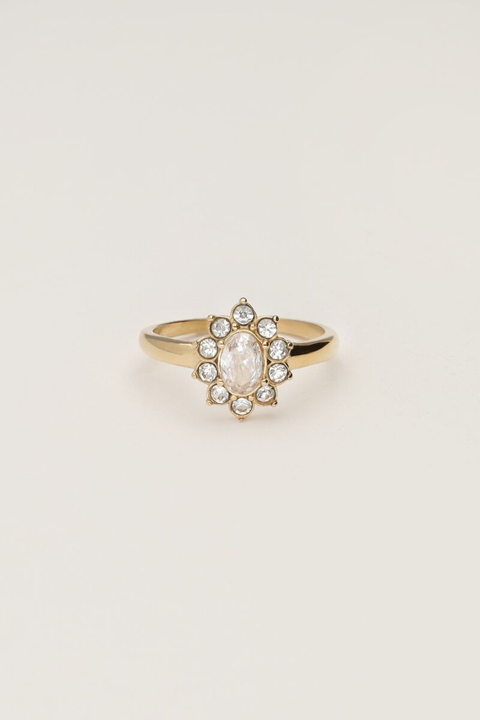 MY Vintage Ring Transparante Strass