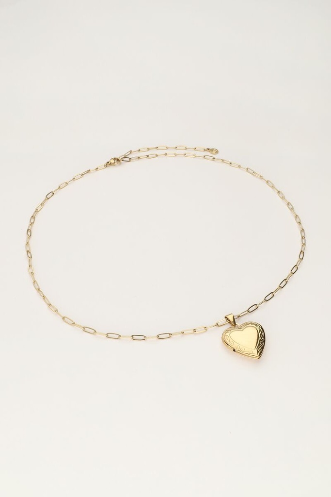 MY Vintage Schakelketting Hart Medaillon