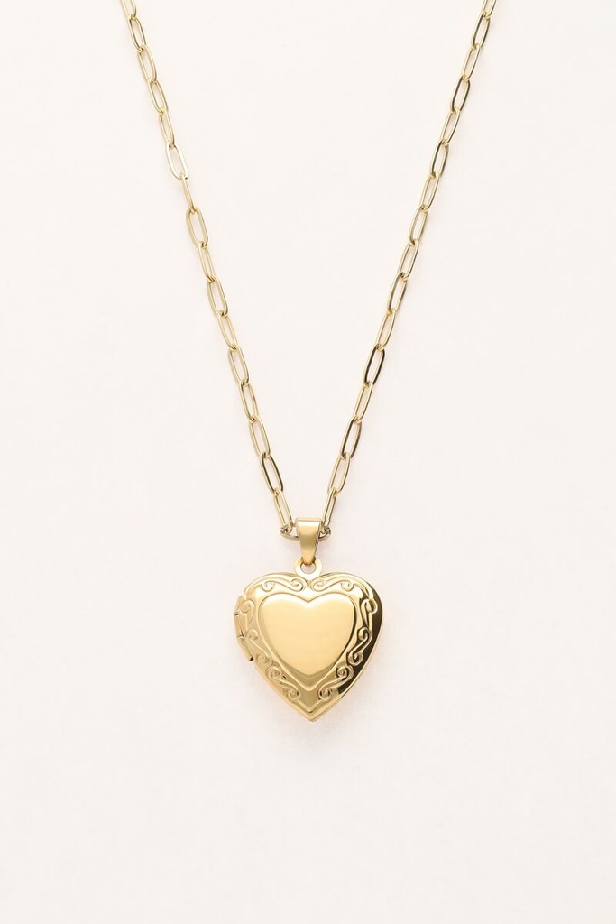 MY Vintage Schakelketting Hart Medaillon