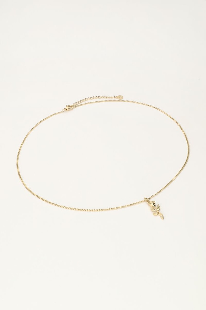 MY Vintage Ketting Platte Roos