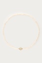 MY Ketting Met Slotje En Zoetwaterparels Medium