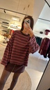Striped Shirt Brown/Pink