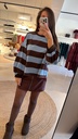 Striped Shirt Celia LS BrownBlue