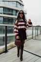 Striped Shirt Celia LS BurgundyBeige