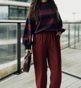 Striped Shirt Celia LS NavyBurgundy