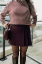 Kiara Mini Skort Burgundy