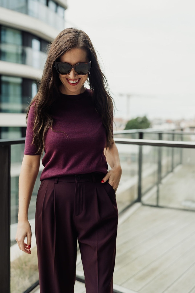 Pants Siska Burgundy