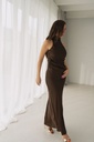 Long Satin Dress Juline Brown
