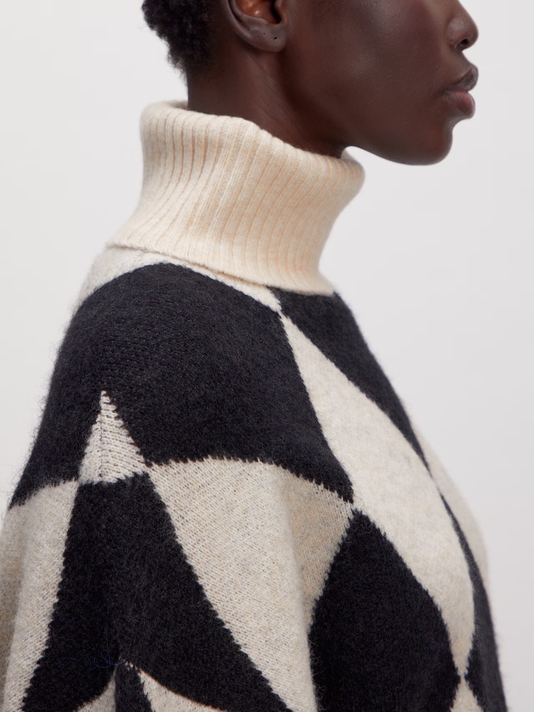 Wool Jumper Lahela Black And Rainy