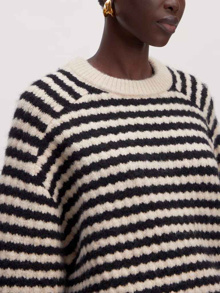 Wool Jumper Lennon Black And Rainy