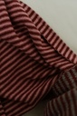 Striped Long Scarf Burgundy/Pink