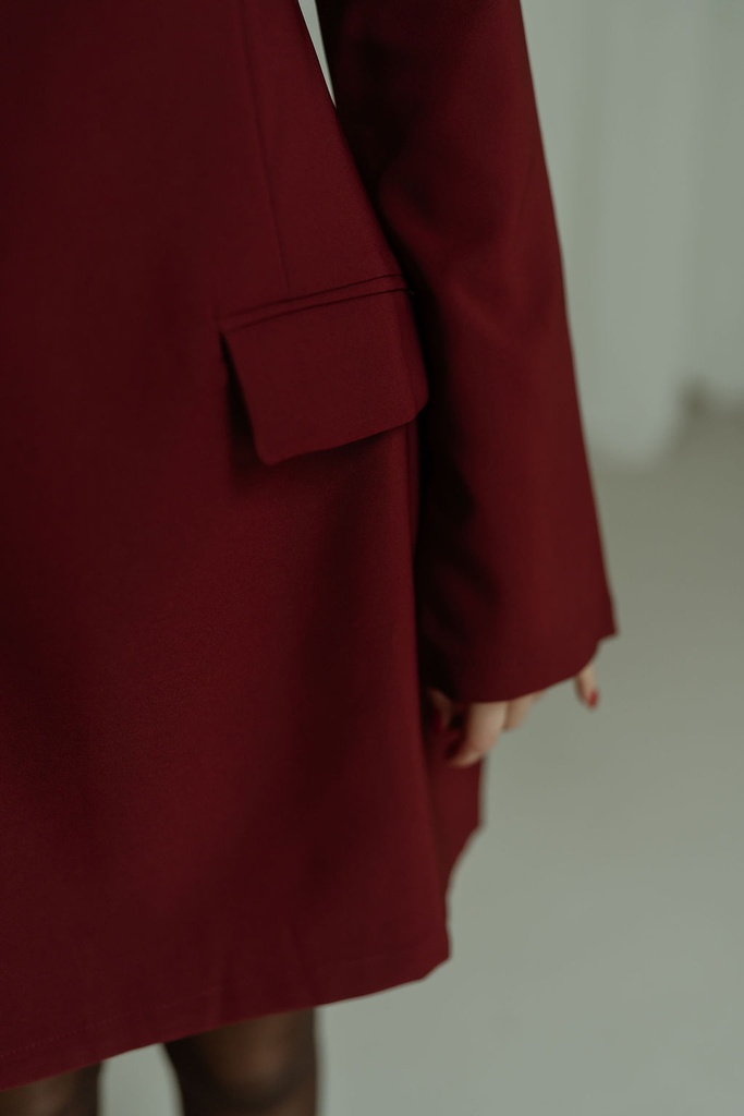 Dress Cinched Burgundy