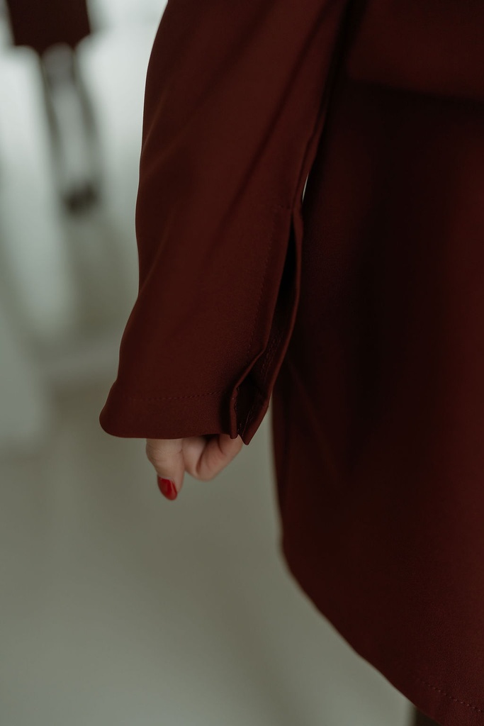 Dress Cinched Burgundy