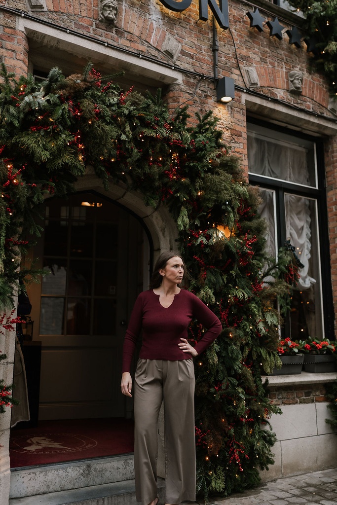 Knit Top Vanessa Burgundy