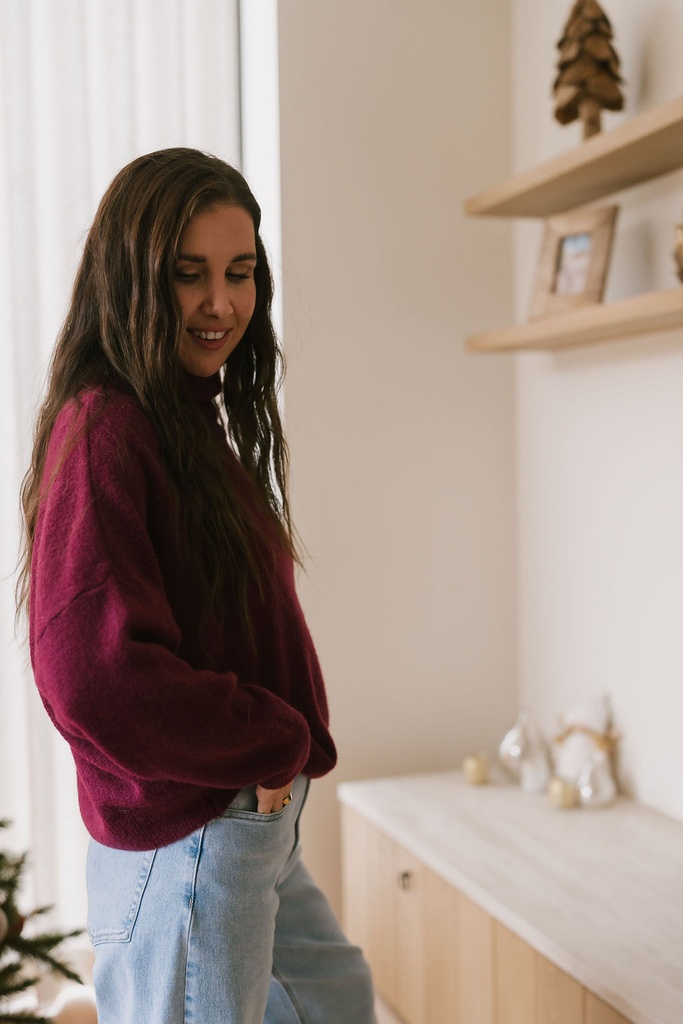Oliva knit Burgundy