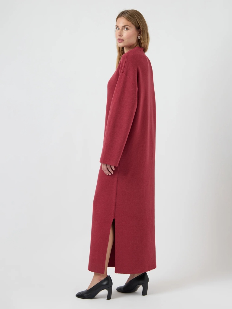 Long Knit Dress Elma Tibetan Red