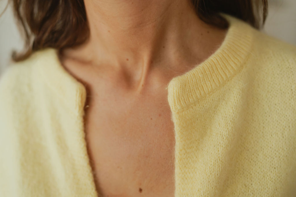 Knit Cardigan Amaya Pastel Yellow