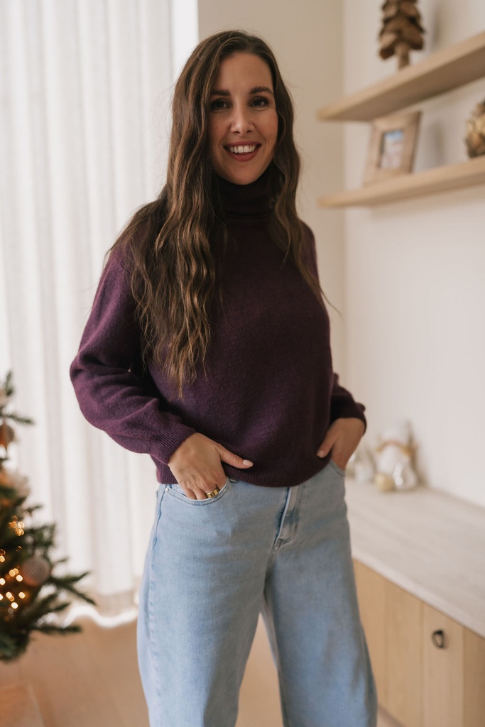 Nora Knit Aubergine