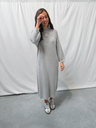 Mila Knitted Dress Grey Melange