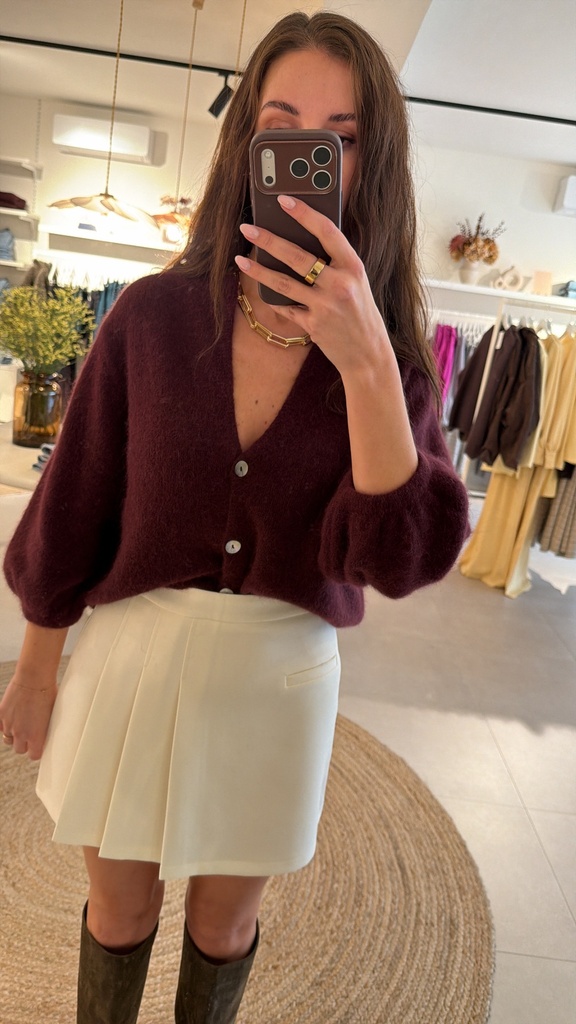 Kiara Mini Skort Ecru