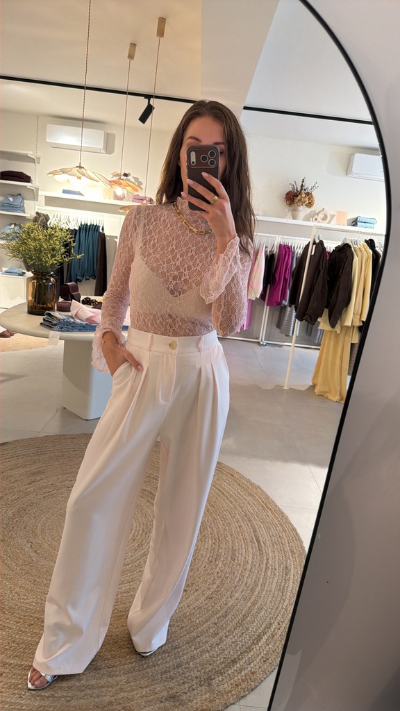 Lace Top Pastel Pink
