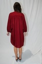 Short Shirt Dress Lima Burgundy