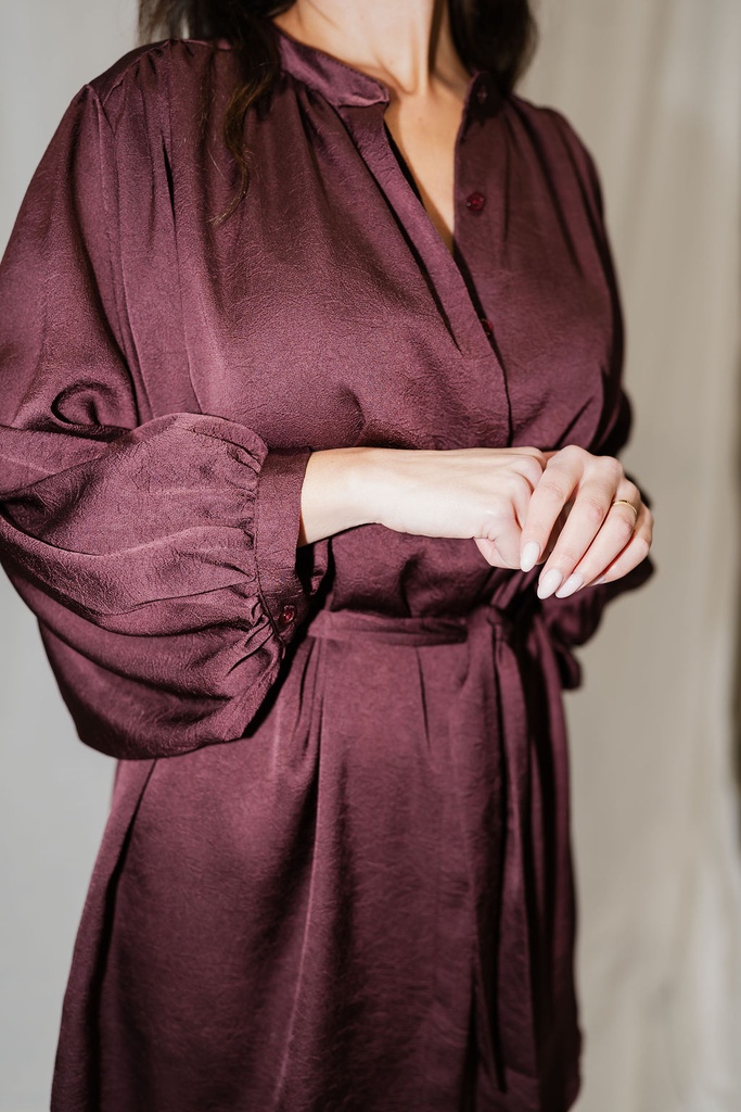 Short Shirt Dress Lima Grape