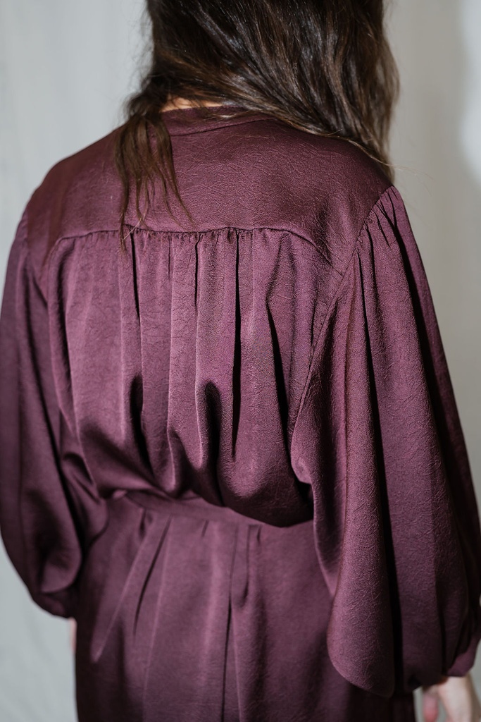 Short Shirt Dress Lima Grape