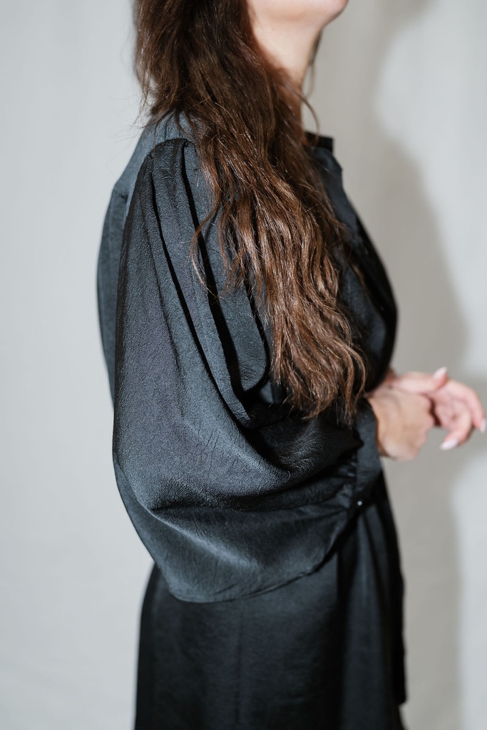 Short Shirt Dress Lima Black